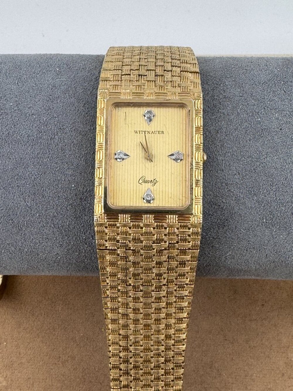 Vintage Swiss made Wittnauer Diamond dress watch and Italian Bracelet - Picture 3 of 12
